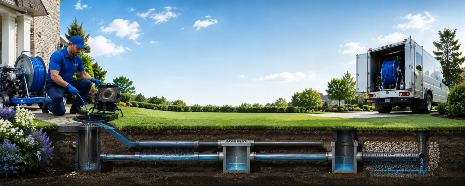 Outdoor drain cleaning information for Elmont, NY
